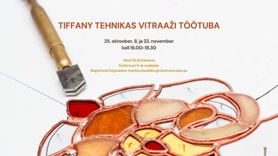 Tiffany tehnikas väikevitraazi töötuba