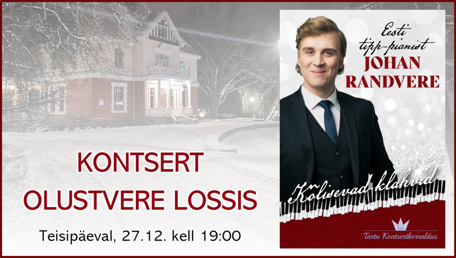 Eesti tipp-pianist Johan Randvere ja kõlisevad klahvid Eesti tipp-pianist Johan Randvere ja kõlisevad klahvid