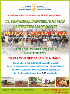  TOIDULAAT JA HOIDISTE MESS